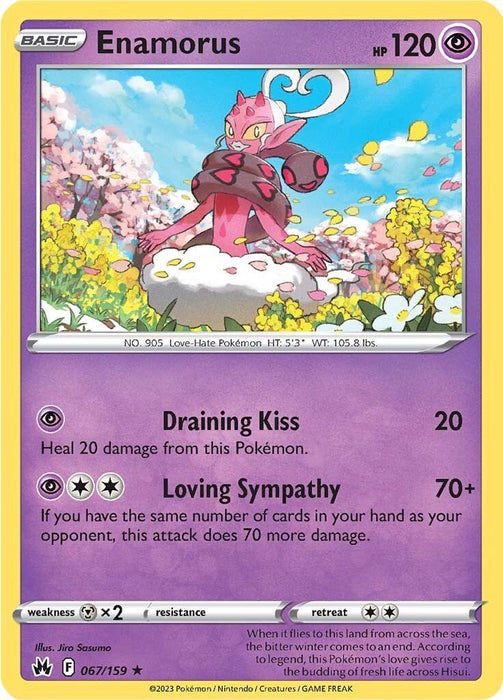Pokemon Enamorus 067/159 SWSH: Crown Zenith Reverse Holo - EternaCards