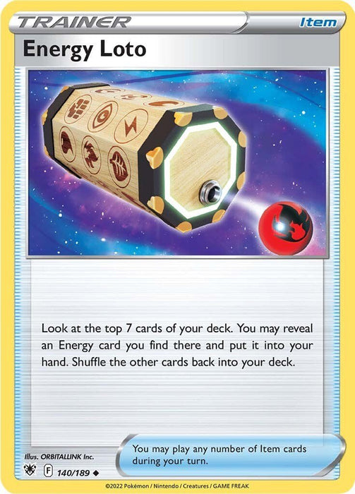 Pokemon Energy Loto 140/189 SWSH10: Astral Radiance Reverse Holo - EternaCards