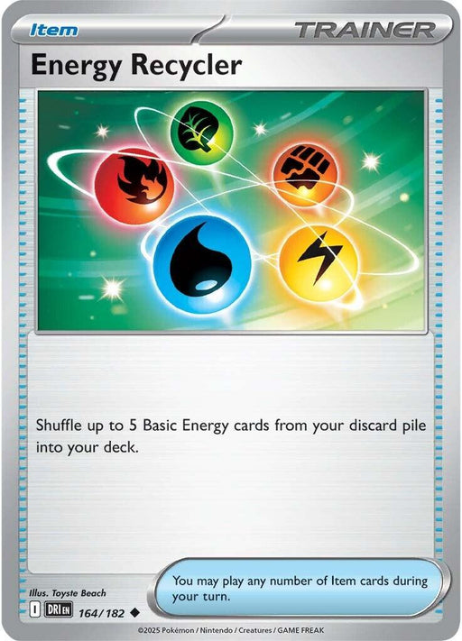 Pokemon Energy Recycler 164/182 SV10: Destined Rivals Reverse Holo - EternaCards