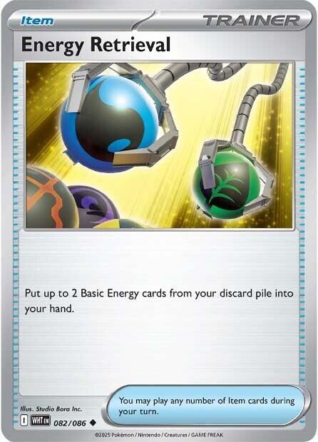 Pokemon Energy Retrieval 082/086 SV: White Flare Reverse Holo - Eterna Cards