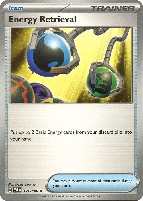 Pokemon Energy Retrieval 171/198 SV01: Scarlet & Violet Base Set Reverse Holo - EternaCards