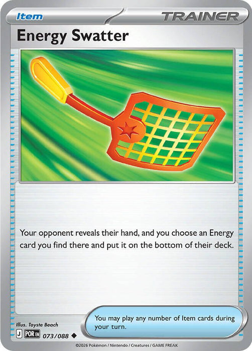 Pokemon Energy Swatter 073/088 ME03: Perfect Order Reverse Holo - EternaCards