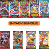 Pokemon English Booster Pack Bundle (9 Packs)