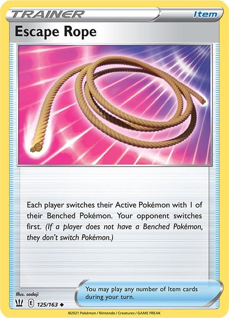 Pokemon Escape Rope 125/163 SWSH05: Battle Styles Reverse Holo - EternaCards