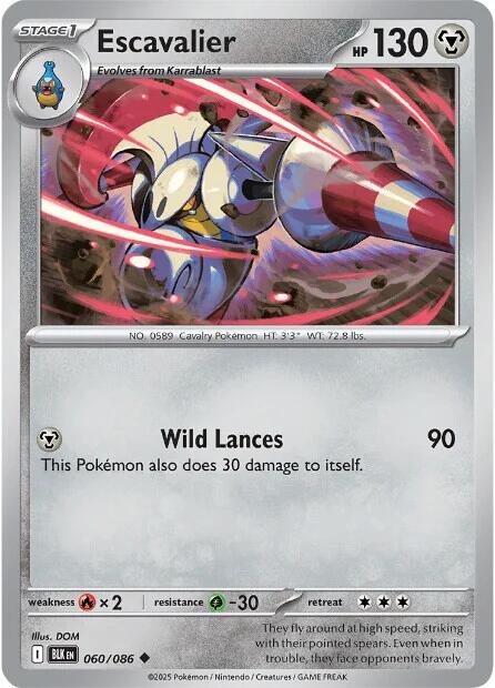 Pokemon Escavalier 060/086 SV: Black Bolt Normal - EternaCards