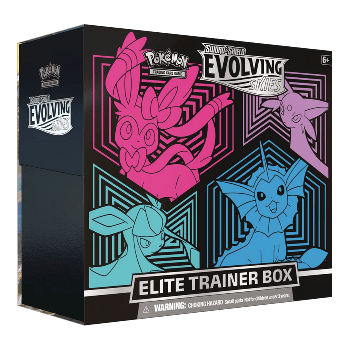 Pokemon Evolving Skies Elite Trainer Box - Sylveon, Espeon, Glaceon, Vaporeon - EternaCards