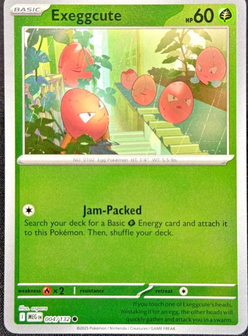 Pokemon Exeggcute 004/132 ME01: Mega Evolution Normal - Eterna Cards