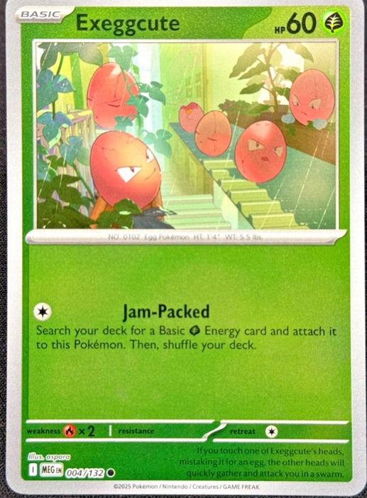 Pokemon Exeggcute 004/132 ME01: Mega Evolution Normal - Eterna Cards