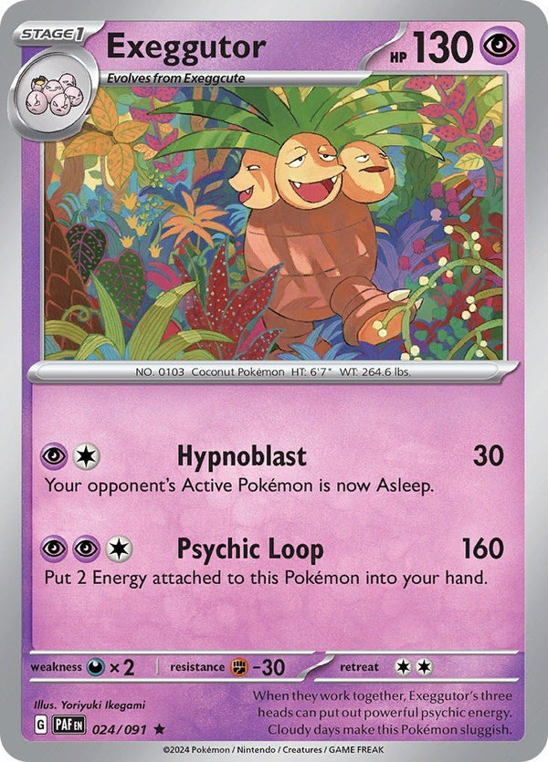 Pokemon Exeggutor 024/091 SV: Paldean Fates Holo