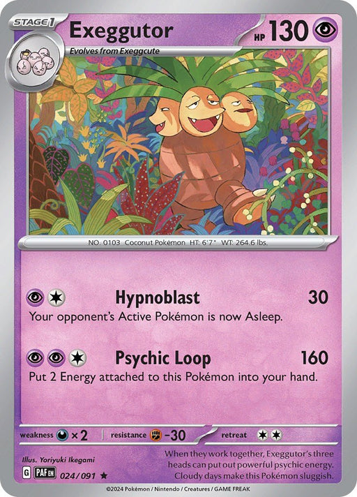 Pokemon Exeggutor 024/091 SV: Paldean Fates Holo - EternaCards