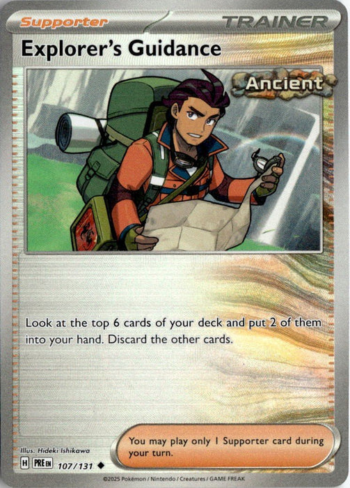 Pokemon Explorer's Guidance 107/131 SV: Prismatic Evolutions Reverse Holo - Eterna Cards