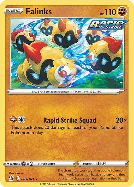 Pokemon Falinks 083/163 SWSH05: Battle Styles Normal - Eterna Cards
