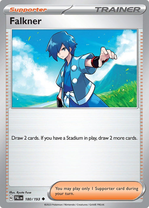 Pokemon Falkner - 180/193 180/193 SV02: Paldea Evolved Reverse Holo - EternaCards