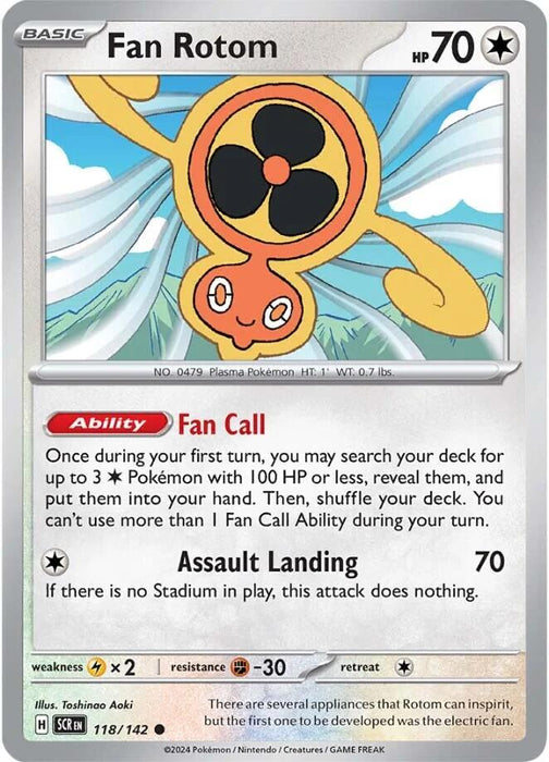 Pokemon Fan Rotom 118/142 SV07: Stellar Crown Normal - EternaCards
