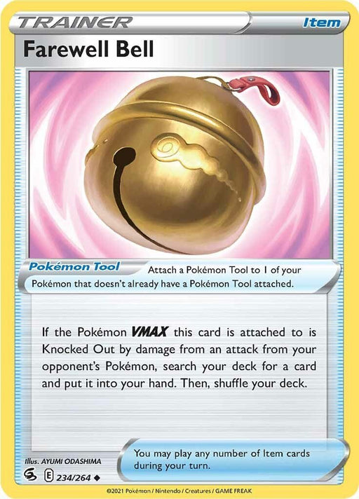Pokemon Farewell Bell 234/264 SWSH08: Fusion Strike Reverse Holo - EternaCards