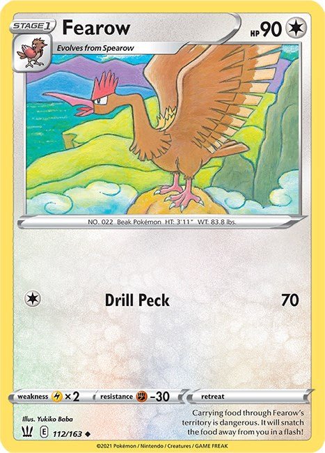 Pokemon Fearow 112/163 SWSH05: Battle Styles Normal - EternaCards