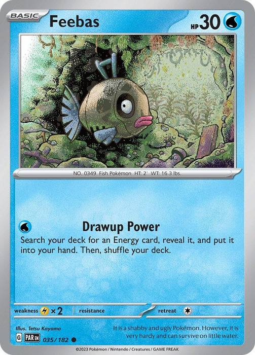 Pokemon Feebas 035/182 SV04: Paradox Rift Reverse Holofoil - EternaCards