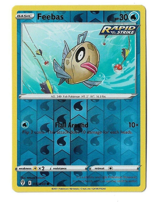 Pokemon Feebas 037/203 SWSH07: Evolving Skies Normal - Eterna Cards