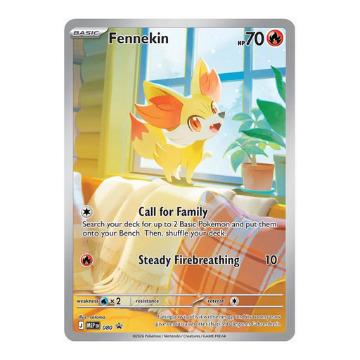 Pokemon Fennekin MEP 080 Chaos Rising Promo (Sealed) - EternaCards