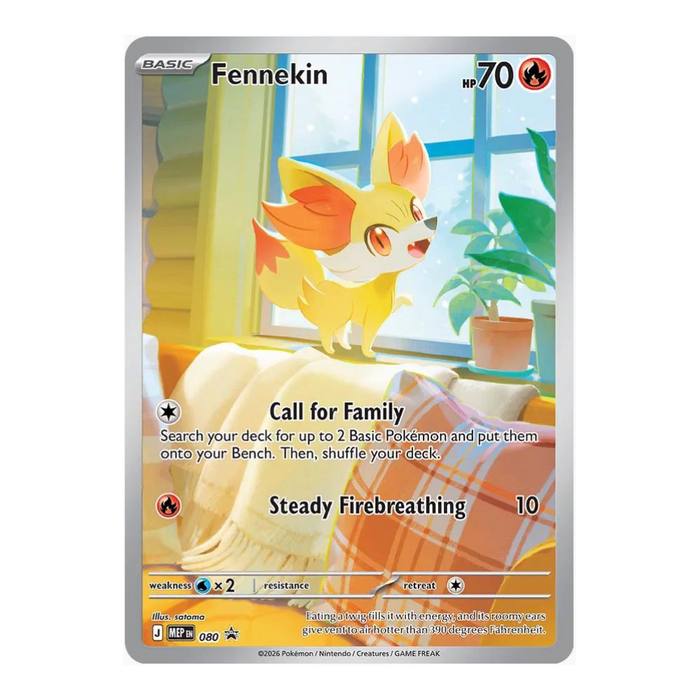 Pokemon Fennekin MEP 080 Chaos Rising Promo (Sealed) - EternaCards