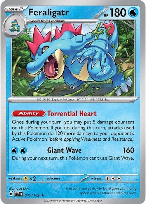 Pokemon Feraligatr 041/162 SV05: Temporal Forces Holo - EternaCards