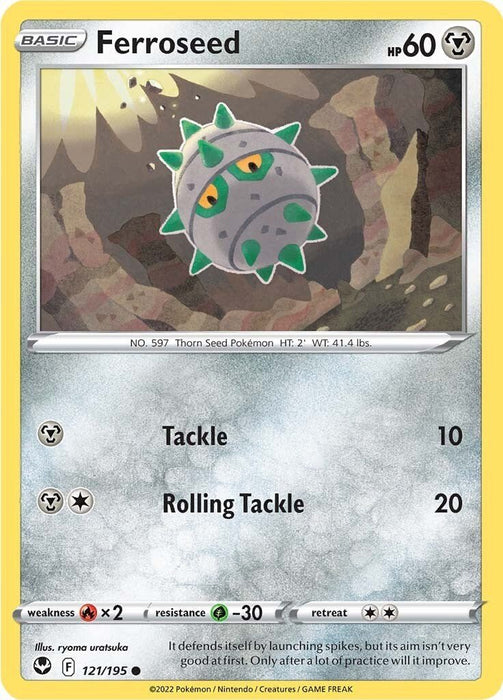 Pokemon Ferroseed 121/195 SWSH12: Silver Tempest Normal - EternaCards