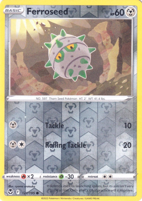 Pokemon Ferroseed 121/195 SWSH12: Silver Tempest Normal - Eterna Cards