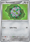 Pokemon Ferroseed 127/182 SV04: Paradox Rift Reverse Holofoil