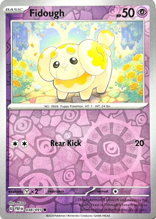 Pokemon Fidough 038/091 SV: Paldean Fates Normal - Eterna Cards