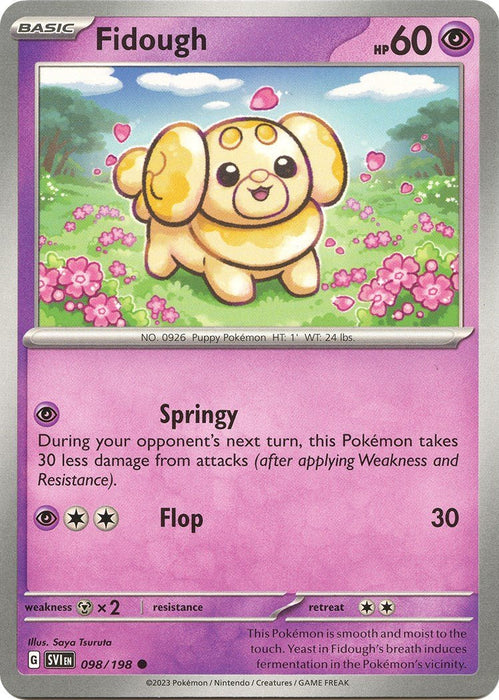 Pokemon Fidough - 098/198 098/198 SV01: Scarlet & Violet Base Set Reverse Holo - EternaCards