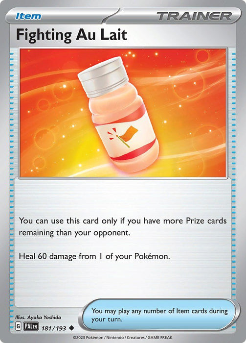 Pokemon Fighting Au Lait 181/193 SV02: Paldea Evolved Reverse Holo - EternaCards
