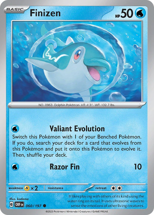 Pokemon Finizen 60/197 060/197 SV03: Obsidian Flames Reverse Holo - EternaCards