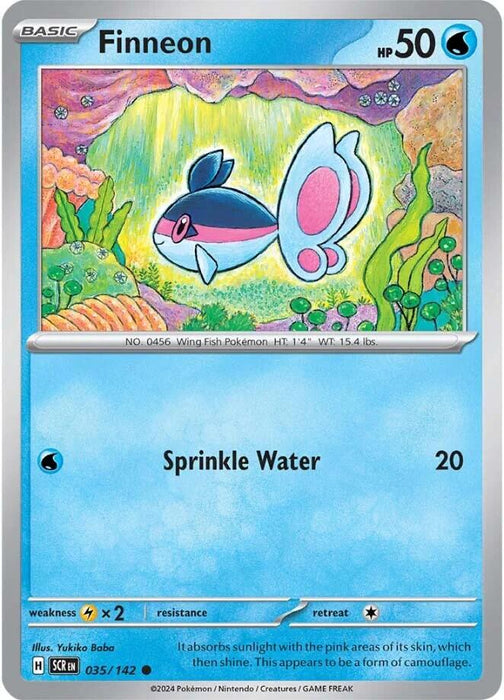 Pokemon Finneon 035/142 SV07: Stellar Crown Normal - EternaCards