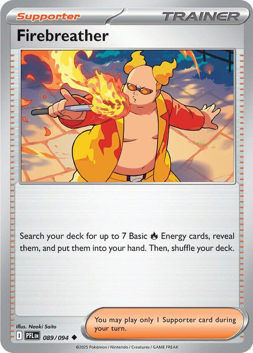 Pokemon Firebreather - 089/094 089/094 ME02: Phantasmal Flames Reverse Holo - EternaCards