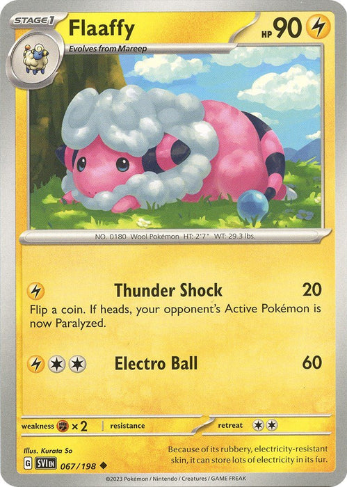 Pokemon Flaaffy 067/198 SV01: Scarlet & Violet Base Set Normal - EternaCards