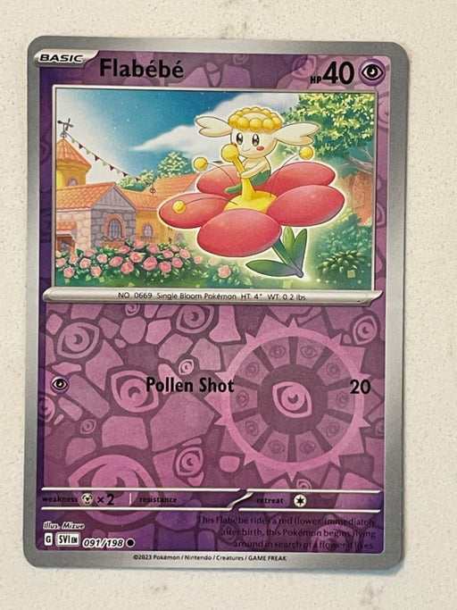Pokemon Flabebe 091/198 SV01: Scarlet & Violet Base Set Normal - Eterna Cards