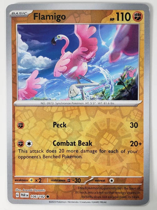 Pokemon Flamigo 106/182 SV04: Paradox Rift Normal - Eterna Cards