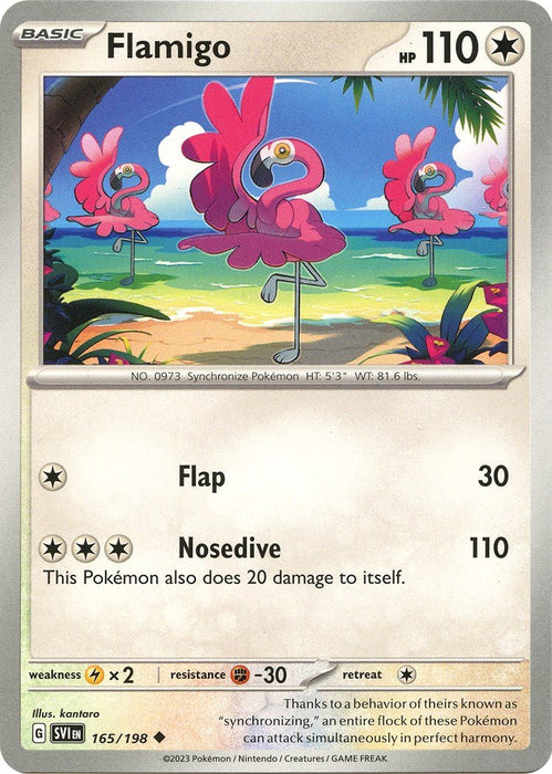 Pokemon Flamigo 165/198 SV01: Scarlet & Violet Base Set Normal - EternaCards