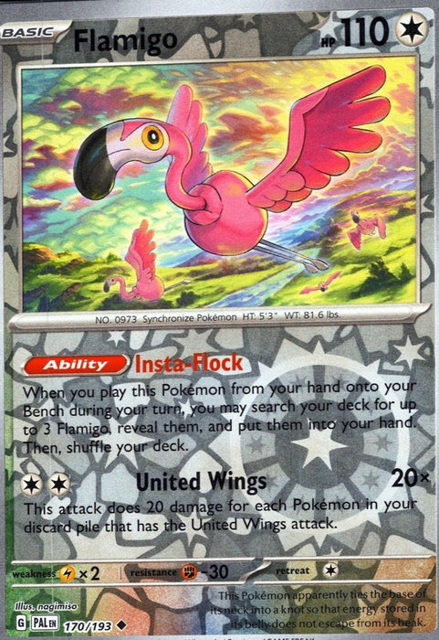 Pokemon Flamigo 170/193 SV02: Paldea Evolved Normal - Eterna Cards