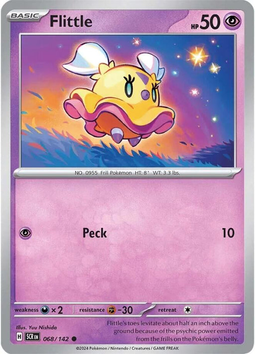 Pokemon Flittle 068/142 SV07: Stellar Crown Reverse Holo - EternaCards