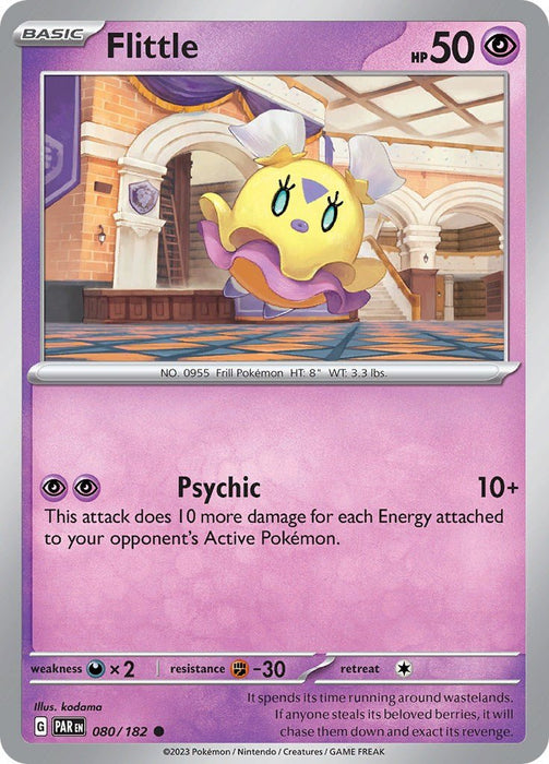 Pokemon Flittle - 080/182 080/182 SV04: Paradox Rift Reverse Holofoil - EternaCards