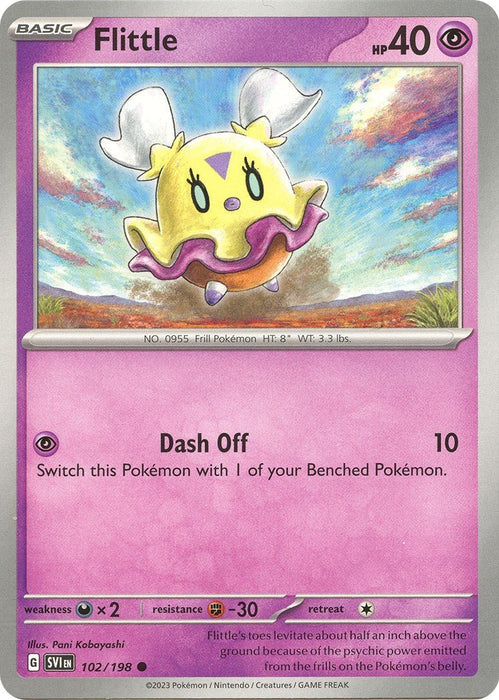 Pokemon Flittle - 102/198 102/198 SV01: Scarlet & Violet Base Set Reverse Holo - EternaCards