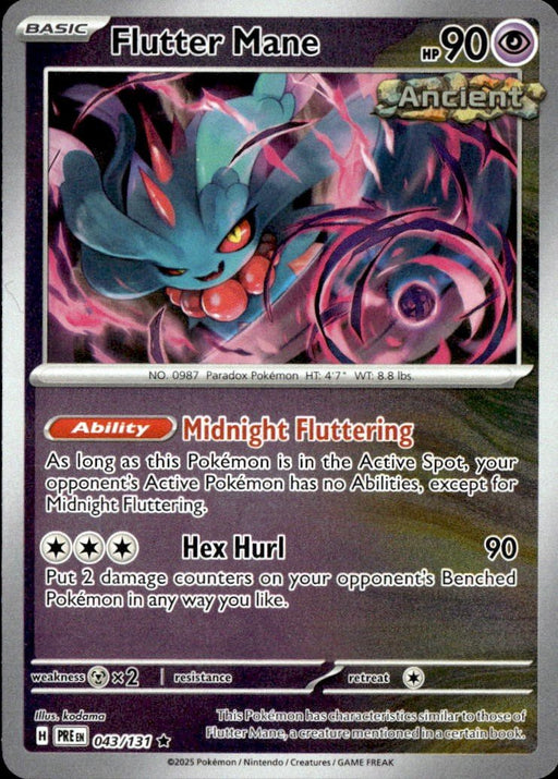 Pokemon Flutter Mane 043/131 SV: Prismatic Evolutions Holo - Eterna Cards