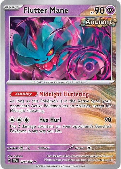 Pokemon Flutter Mane 078/162 SV05: Temporal Forces Holo - EternaCards