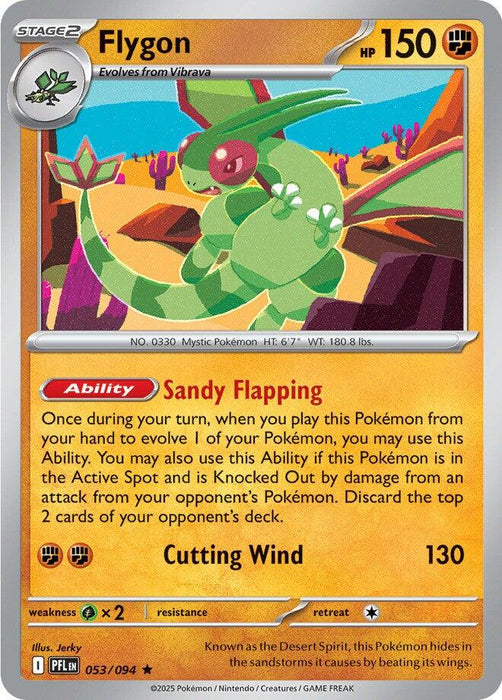 Pokemon Flygon - 053/094 053/094 ME02: Phantasmal Flames Reverse Holo - EternaCards