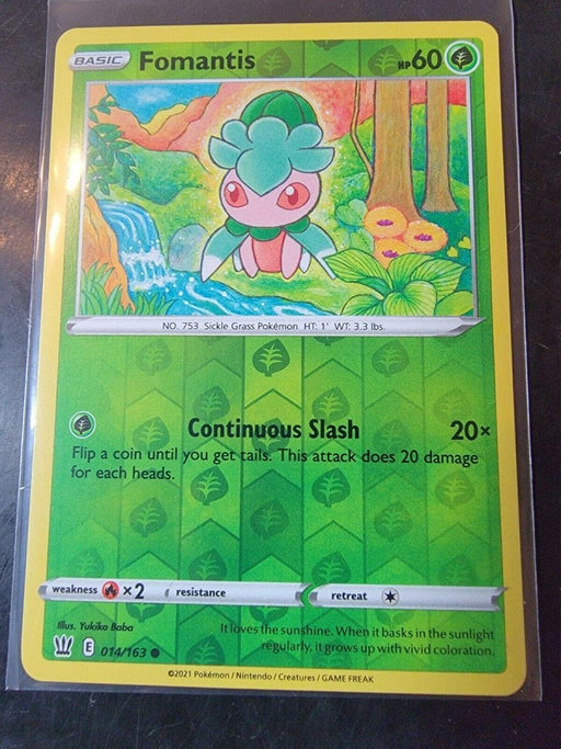 Pokemon Fomantis 014/163 SWSH05: Battle Styles Normal - Eterna Cards