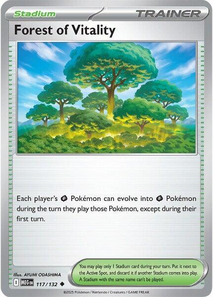 Pokemon Forest of Vitality 117/132 ME01: Mega Evolution Reverse Holo - EternaCards