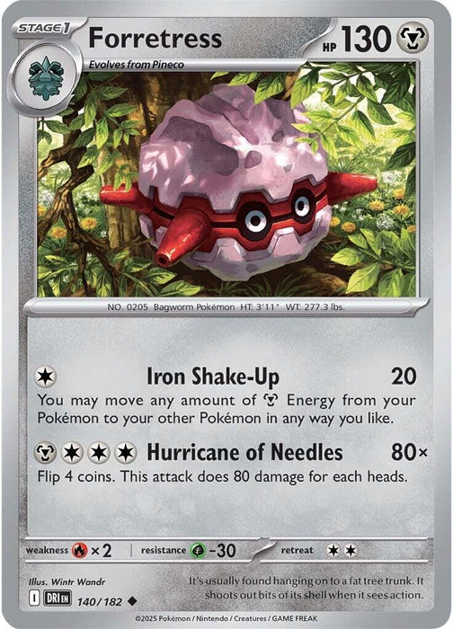 Pokemon Forretress 140/182 SV10: Destined Rivals Normal - EternaCards