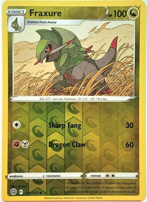 Pokemon Fraxure 111/172 SWSH09: Brilliant Stars Normal - Eterna Cards