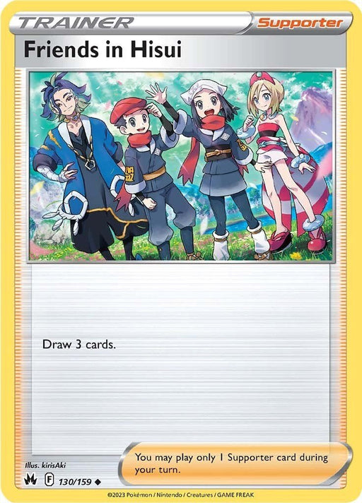 Pokemon Friends in Hisui 130/159 SWSH: Crown Zenith Reverse Holo - EternaCards